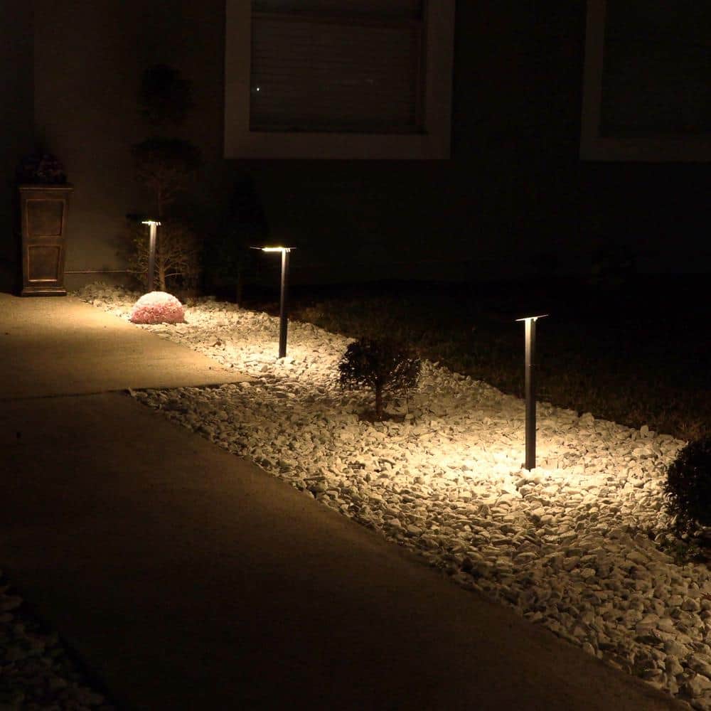 Bronze LED Solar Path Light with Adjustable Mounting Options