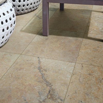 Tuscany Scabas 16 in. x 16 in. Square Gold Travertine Paver Tile (60 Pieces/106.8 sq. ft./Pallet)