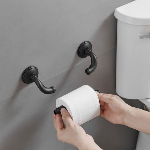 TURS 4-Piece Bathroom Accessories Set Toilet Paper Roll Holder