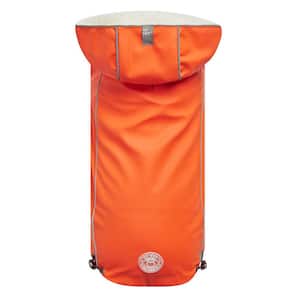 2X-Small Orange Insulated Raincoat for Dogs