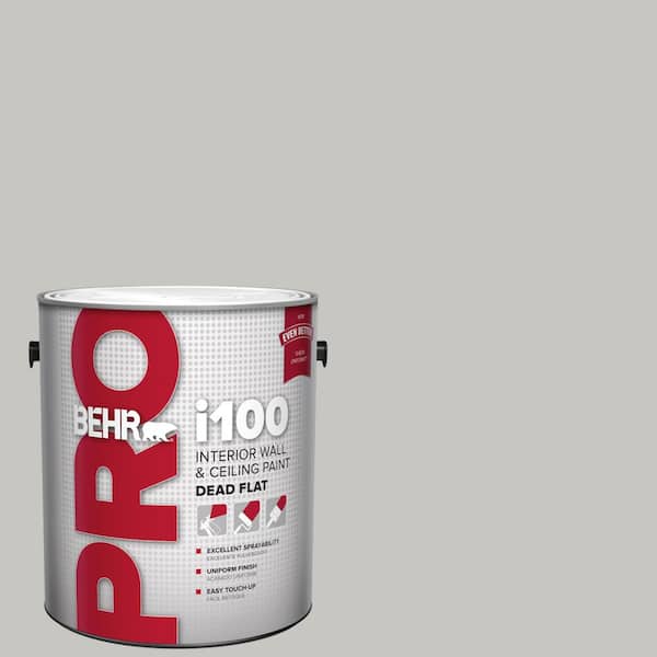 BEHR PRO 1 gal. #PPU24-16 Titanium Dead Flat Interior Paint