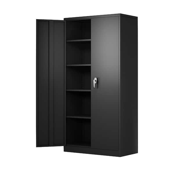 Rubbermaid Storage Cabinets with Doors  Double door storage cabinet, Utility  storage cabinet, Storage cabinet shelves