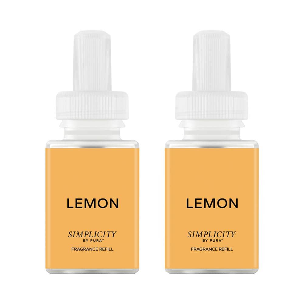Pura Lemon by Simplicity - Fragrance Refill Smart Vial Dual Pack for Smart  Fragrance Diffusers 900-02928 - The Home Depot