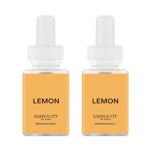 Pura Lemon by Simplicity - Fragrance Refill Smart Vial Dual Pack for Smart Fragrance Diffusers