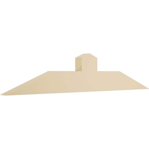 36 in. W x 7 1/2 in. H x 2 in. D x 4 in. F, 5/12 Pitch, Portland Signature Urethane Gable Bracket, Primed Tan