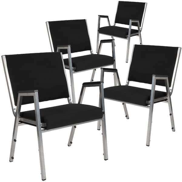 Carnegy Avenue Black Fabric Bariatric Fabric Side Chair (Set of 4)