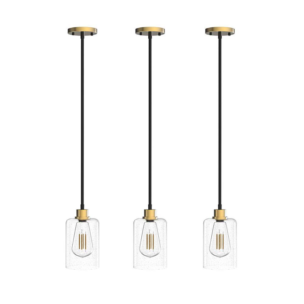 Vintage Art Deco 3-Chain Hanging Light Fixture - Gloss White Finish
