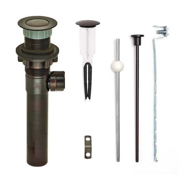 Pf Waterworks Easypopup Pop Up Drain Easy Install Remove Stopper Matching Abs Body W O Overflow 1 6 2 Sink Hole Oil Rub Bronze Pf0736 Orb Orb No The Home Depot