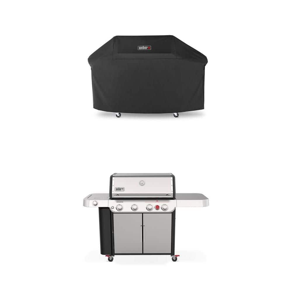 Weber Genesis S-435 4-Burner Propane Gas Grill in Stainless Steel
