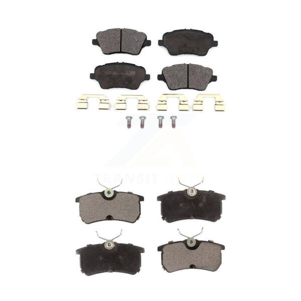 TEC Front Rear Ceramic Brake Pads Kit For 2014-2019 Ford Fiesta ST KTC-100526