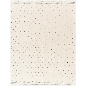 Freud Black Dots 8 ft. x 10 ft. Indoor Area Rug