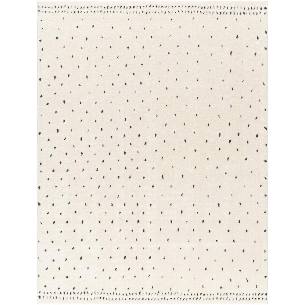 Dot Texture Rug Livabliss Freud Black Dots 9 ft. x 12 ft. Indoor Area Rug FEU2303-9212 ...
