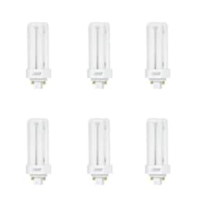 18W Equiv PL CFLNI Triple Tube 4-Pin Plug-in GX24Q-2 Base Compact Fluorescent CFL Light Bulb, Soft White 2700K (6-Pack)