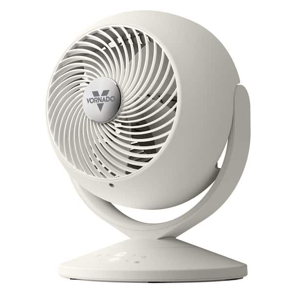 VORA8 8.34 in. 10 fan speeds Floor Fan in Alabaster with OmniWave multi-axis oscillation