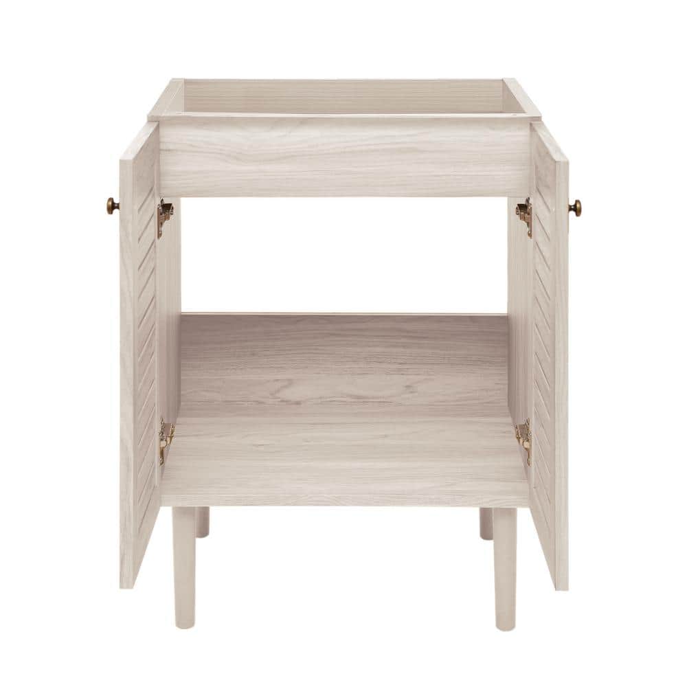 Bron 24" White Oak Freestanding Bathroom Vanity Cabinet