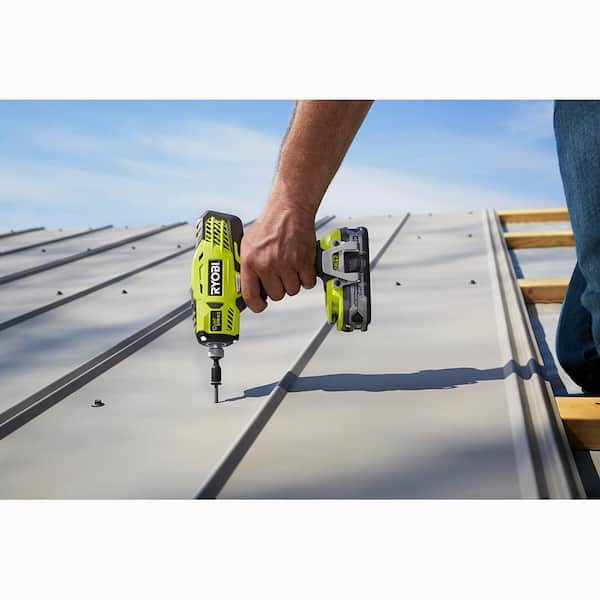RYOBI - ONE+ 18V Cordless 1/4 in. Hex QuietSTRIKE Pulse Driver (Tool-Only) with Belt Clip