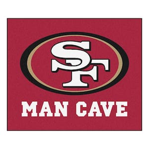 San Francisco 49ers Red Man Cave 5 ft. x 6 ft. Area Rug