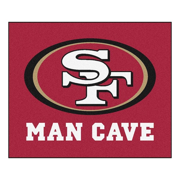 FANMATS San Francisco 49ers Red Man Cave 5 ft. x 6 ft. Area Rug
