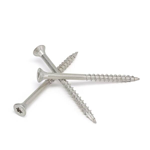 DECKMATE #10 x 3 in. Torx Flat-Head Stainless Steel Wood Deck Screws 1 lb.-Box (60-Piece)