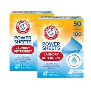 Fresh Linen, Power Laundry Detergent Sheets, 50-count (2-Pack)