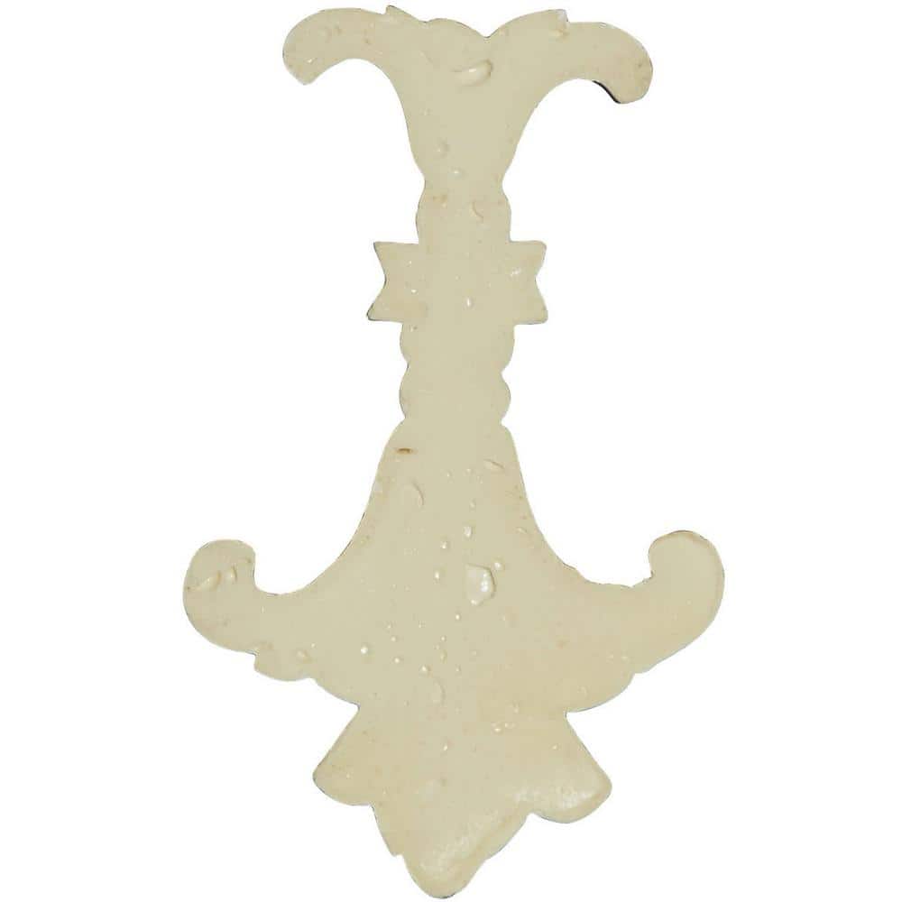 Primed White Polyurethane Shell Applique Onlay, 1.25"W
