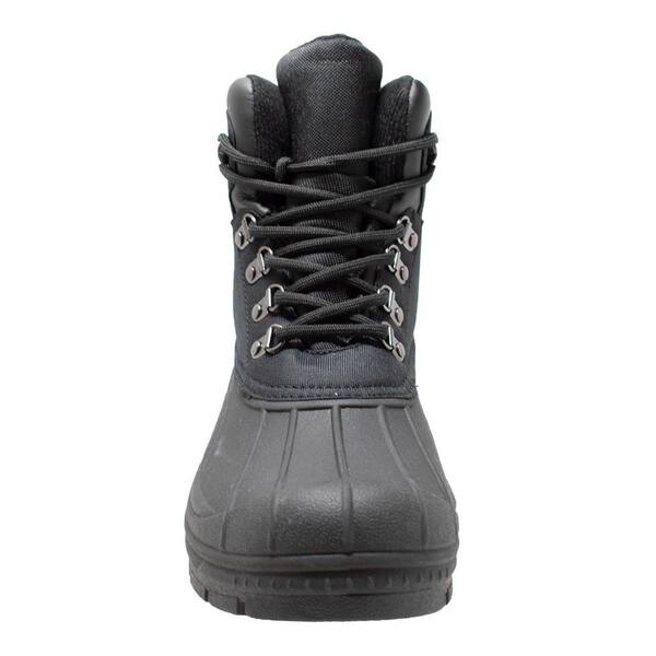 Men Size 12 Black Nylon Lace-Up Winter Boots 9882-M120 - The  display picture 1