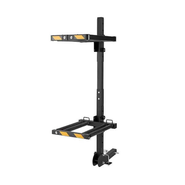 Hitch Mounted Ski Snowboard Rack, Carries up to 6-Pairs of Skis or 4-Snowboards, Adjustable Hitch-Mounted Rack for Car