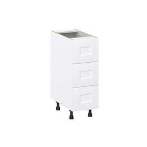 Wallace Painted Warm White Shaker Assembled Base Kitchen Cabinet with 3 Even Drawers (12 in. W X 34.5 in. H X 24 in. D)