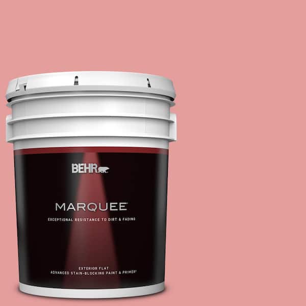 BEHR MARQUEE 5 gal. #150D-4 Pale Berry Flat Exterior Paint & Primer