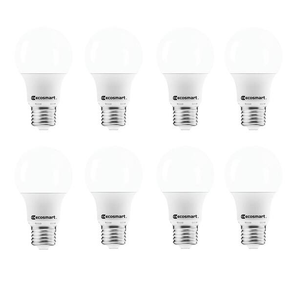 Unbranded 40-Watt Equivalent A19 Non-Dimmable CEC LED Light Bulb Daylight (8-Pack)