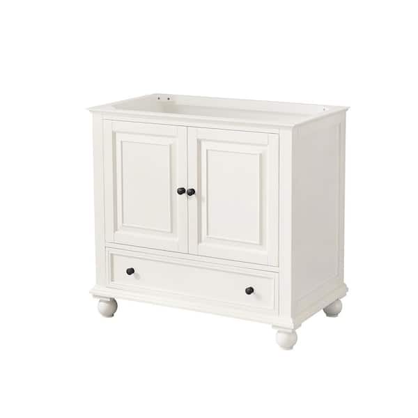 Thompson 36 in. Bath Vanity Cabinet without Top in French White