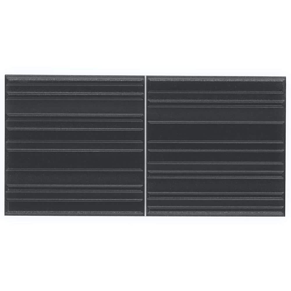 Ivy Hill Tile Newcastle Charcoal Black 7.87 in. x 0.53 in. Matte