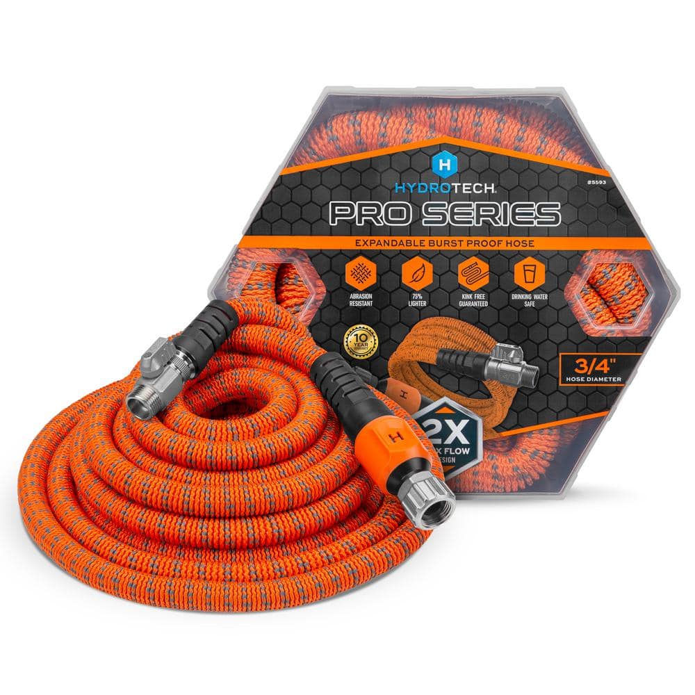 Hydrotech ProSeries Expandable 3/4 in. Diameter x 75 ft. Garden Water Hose 5593C3