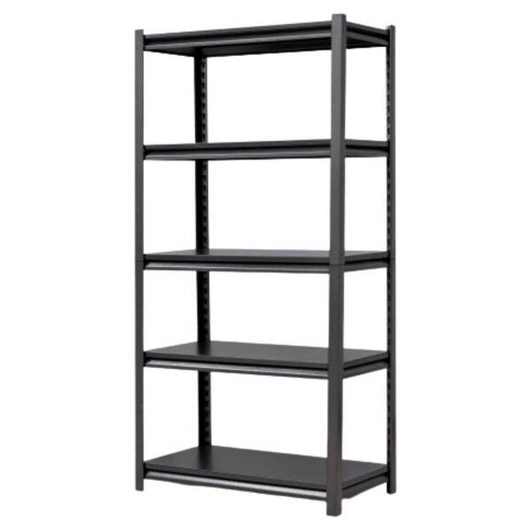 Aoibox 5Shelf Black/Gray Adjustable Heavy Duty Metal Shelving/Kitchen