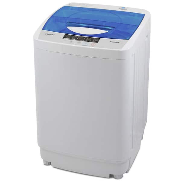19 in. W 1.34 cu. ft. Portable Top Load Washer, Fully Automatic Compact Washer with Built in Drain Pump, Grey