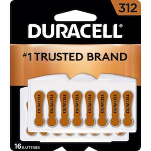 Size 312 Zinc Hearing Aid Battery (16-Pack)