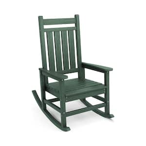 Green Plastic Outdoor Rocking Chair