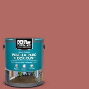 1 gal. #PPU2-13 Colonial Brick Gloss Enamel Interior/Exterior Porch and Patio Floor Paint