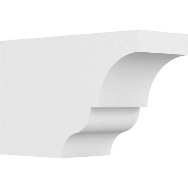 Ekena Millwork 6 in. x 10 in. x 16 in. Asheboro PVC Rafter Tail Brace