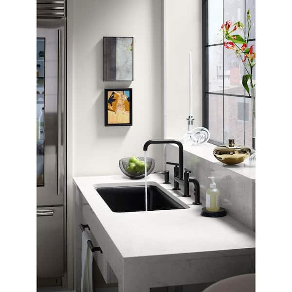 Matte Black Kohler Bridge Kitchen Faucets K 7548 4 Bl E1 600 