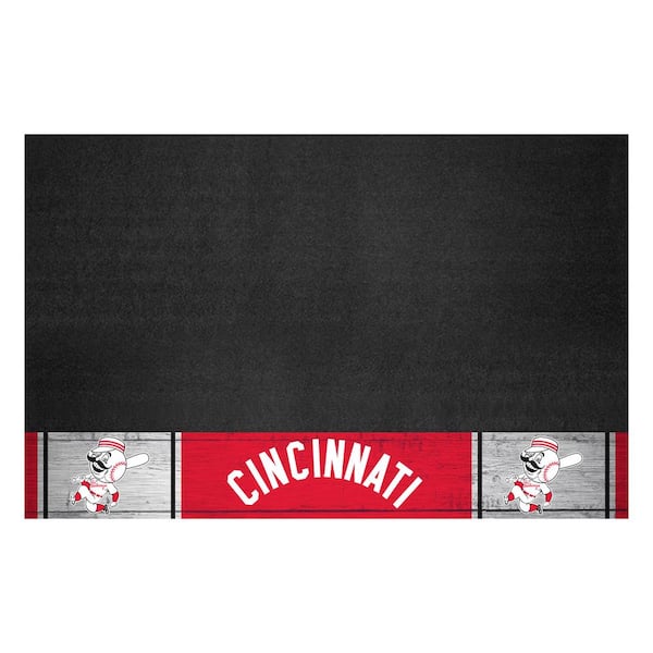 FANMATS 42 in. Cincinnati Reds Vinyl Grill Mat