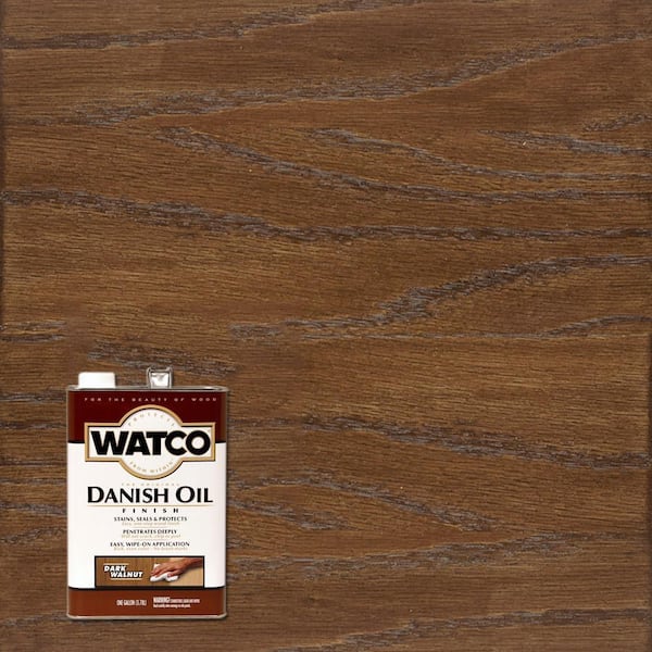 Watco 1 Gallon Danish Oil in Dark Walnut (2 Pack)