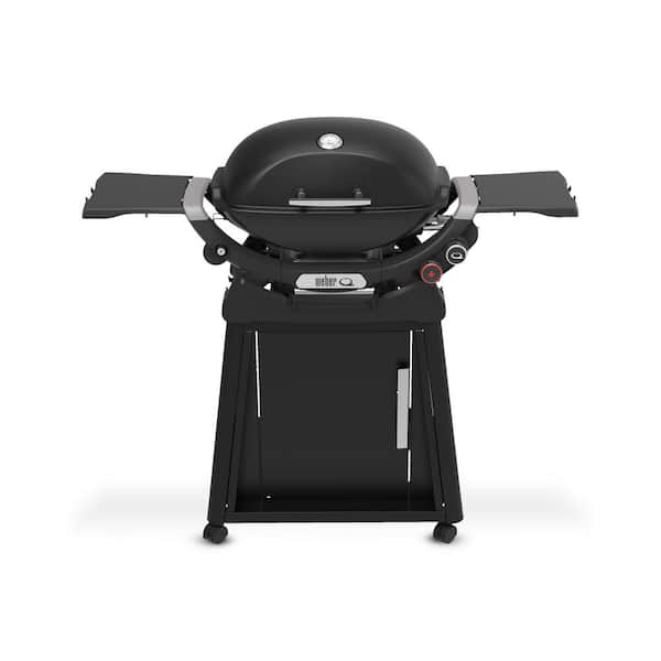 Weber Q 2800N+ 2-Burner Liquid Propane Grill in Midnight Black with Stand