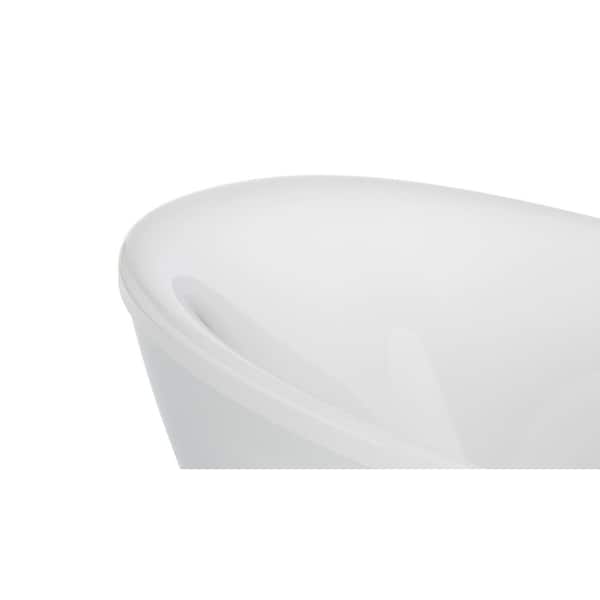 Johanna 59 in. x 30 in. Acrylic Flatbottom Freestanding Soaking Bathtub in White Johanna 59 in. x 30 in. Acrylic Flatbottom Freestanding Soaking Bathtub in White