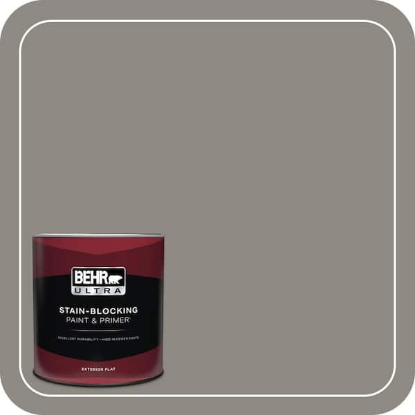 BEHR ULTRA 1 qt. #BXC-55 Concrete Sidewalk Flat Exterior Paint & Primer