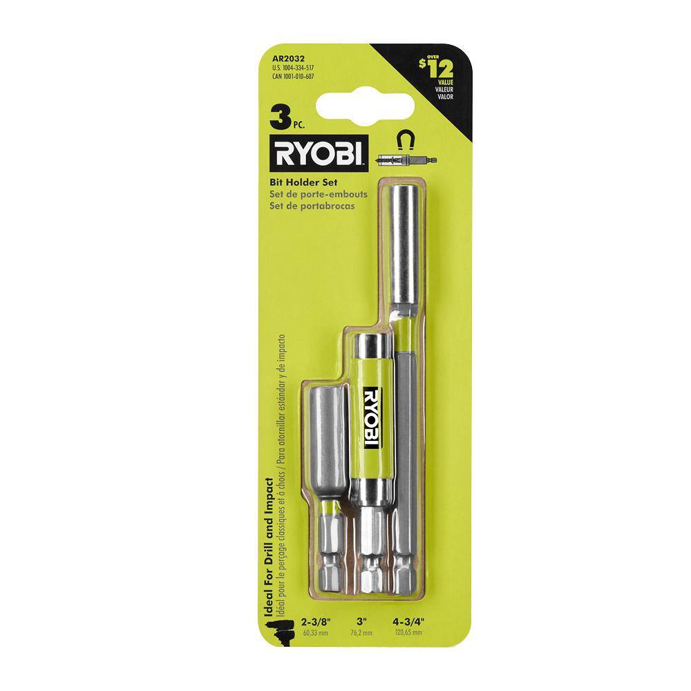 RYOBI Impact Rated Bit Holder Set (3 