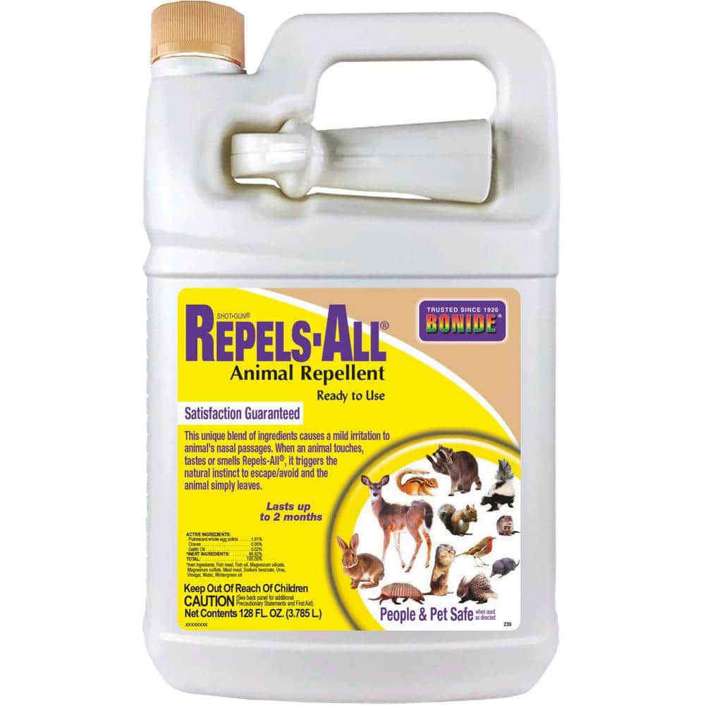 Repels-All Animal Repellent, 128 oz Ready-to-Use Spray, Deters pests;from L