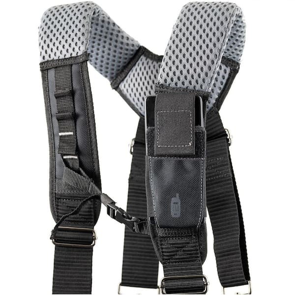 Dead on Tools DO-HSR Leather Hybrid Tool Belt with Suspender, Black