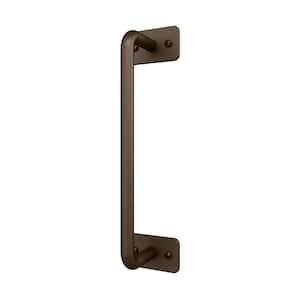 10-1/4 in. Oil Rubbed Bronze Powder Coated Steel Door Pull for Sliding Rolling Barn Wood Doors (2-Pack)