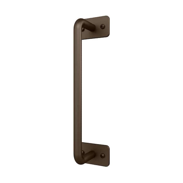 American Pro Decor 10-1/4 in. Oil Rubbed Bronze Powder Coated Steel Door Pull for Sliding Rolling Barn Wood Doors (2-Pack)